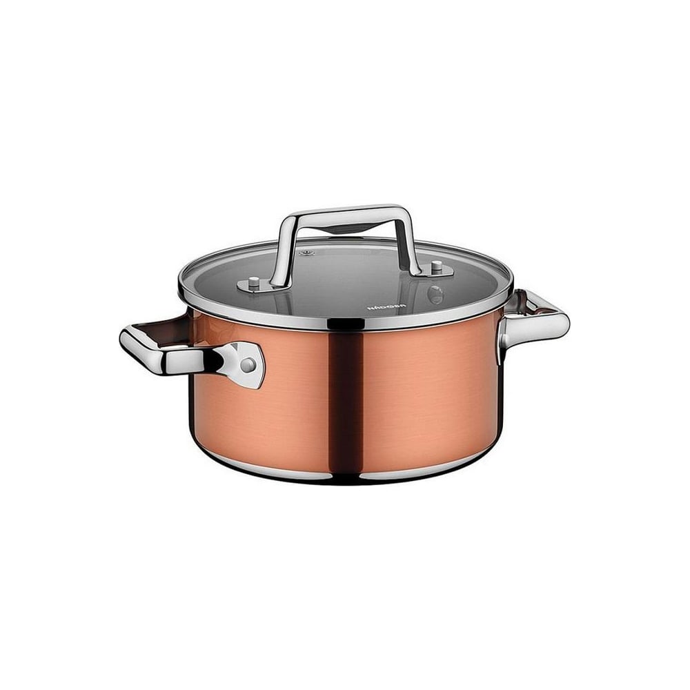 Кастрюля NADOBA со стеклянной крышкой, 24 см/5.8 л, серия MEDENA 726811 ...