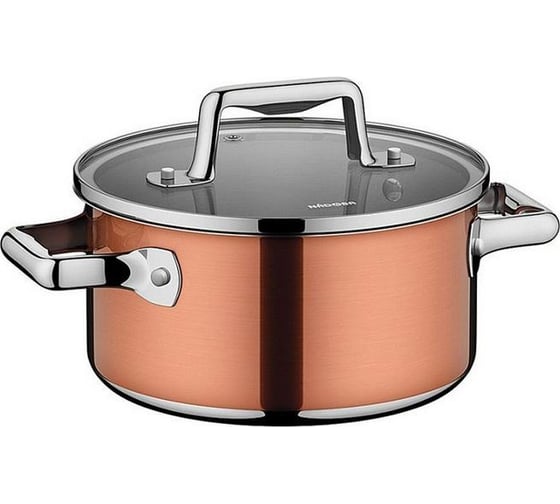 Кастрюля NADOBA со стеклянной крышкой, 24 см/5.8 л, серия MEDENA 726811 1