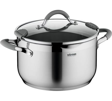Кастрюля NADOBA со стеклянной крышкой, 24 см/6.1 л, серия NITA 726911