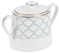 Сахарница GIPFEL AURORA 390 мл, костяной фарфор, белый с голубым 42865