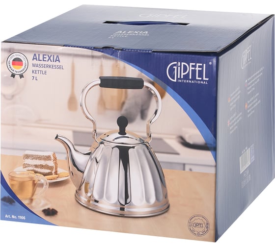 Чайник для кипячения воды Gipfel ALEXIA 7 л с индукционным капсульным дном. Материал: нерж. сталь 18/10. Толщина: 0.8мм 1166
