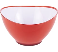 Салатница GIPFEL LUMINO круглая 23x13 см с двойными стенками, пластик, красный 9468