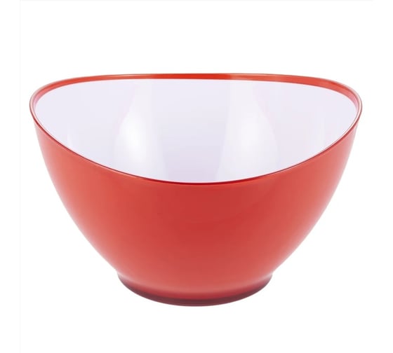 Салатница GIPFEL LUMINO круглая 23x13 см с двойными стенками, пластик, красный 9468