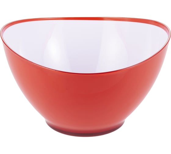 Салатница GIPFEL LUMINO круглая 23x13 см с двойными стенками, пластик, красный 9468