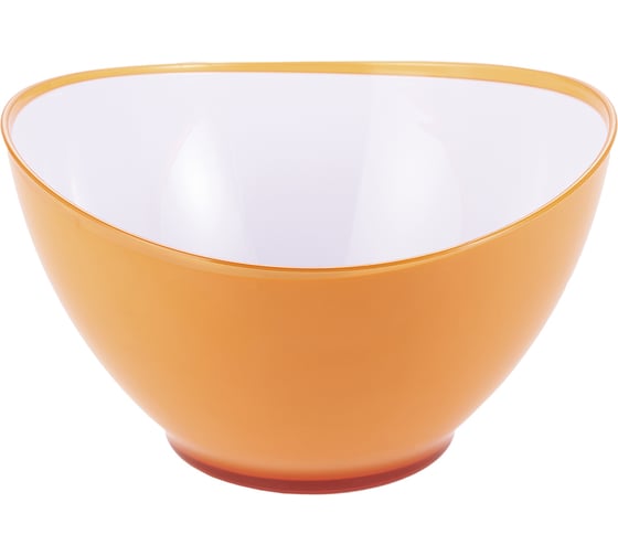 Салатница GIPFEL LUMINO круглая 23x13 см с двойными стенками, пластик, оранжевый 9471 1
