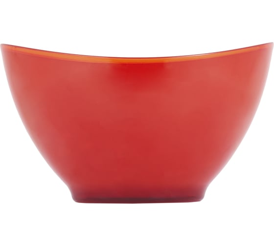 Салатница GIPFEL LUMINO круглая 13x7 см с двойными стенками, пластик, красный 9473