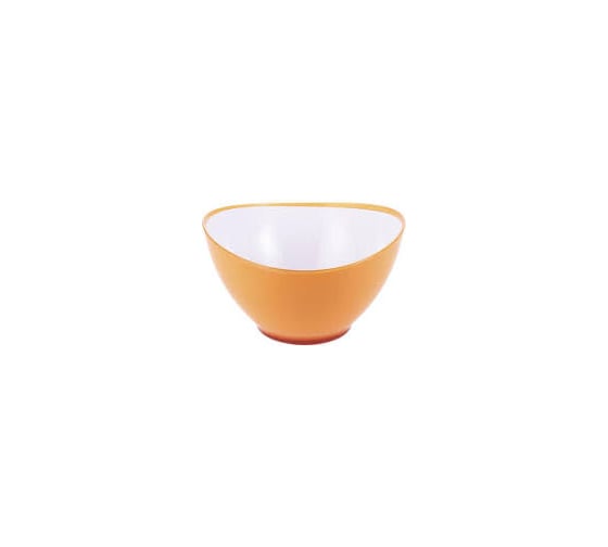 Салатница GIPFEL LUMINO круглая 13x7 см с двойными стенками, пластик, оранжевый 9476