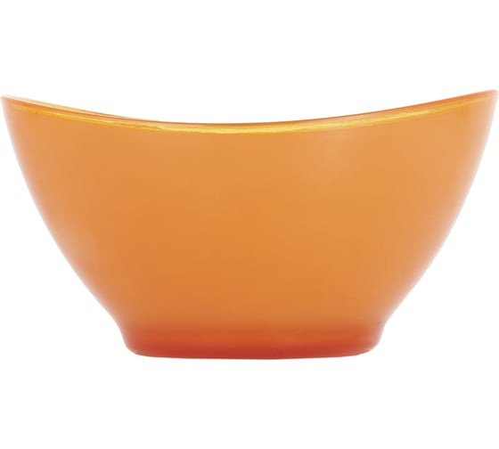 Салатница GIPFEL LUMINO круглая 13x7 см с двойными стенками, пластик, оранжевый 9476