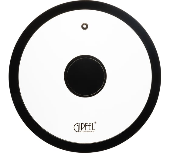 Крышка стеклянная GIPFEL MOORE 26 см с силиконовым ободом, черный, закаленное стекло, силикон, нержавеющая сталь 18/8 51726