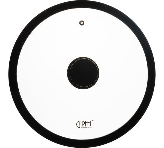 Крышка стеклянная GIPFEL MOORE 26 см с силиконовым ободом, черный, закаленное стекло, силикон, нержавеющая сталь 18/8 51726 1