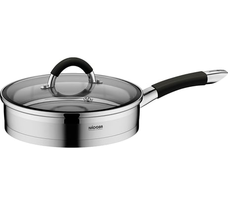 Сковорода NADOBA OLINA со стеклянной крышкой, 24 см, 726416