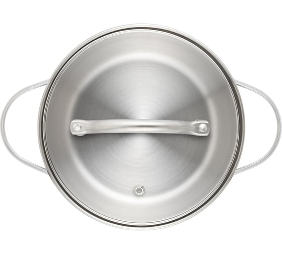 Кастрюля GIPFEL AZALEA 16x9.5 см/1.5 л, со стеклянной крышкой, с индукционным капсульным дном, нержавеющая сталь 18/10, 0.5 мм 51059