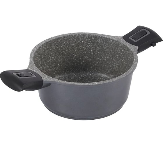Кастрюля GIPFEL BATISTA 20x9.5 см/2.4 л, из литого алюминия с индукционным дном, cо съемными ручками, со стеклянной крышкой, 2.0/4.5 мм 2688