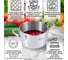 Кастрюля GIPFEL GALAXY 16x9.5 см/1.9 л, с крышкой из нержавеющей стали, с индукционным капсульным дном, нержавеющая сталь 18/10 51967 14
