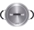Кастрюля Gipfel METROPOLE 18x8,5см/1,8л со стеклянной крышкой, с индукционным капсульным дном. Материал: нерж. сталь 18/10, силикон. Толщина: 0,6мм 1733 3