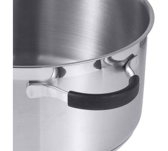 Кастрюля GIPFEL METROPOLE 24x11.5 см/5.2 л, со стеклянной крышкой, с индукционным капсульным дном, нержавеющая сталь 18/10, 0.6 мм 1735