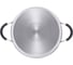 Кастрюля Gipfel METROPOLE 20x9,5см/2,6л со стеклянной крышкой, с индукционным капсульным дном. Материал: нерж. сталь 18/10, силикон. Толщина: 0,6мм 1734 4