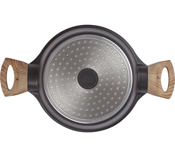 Кастрюля GIPFEL OLIVER 20x9.5 см, из литого алюминия, с индукционным дном, со стеклянной крышкой, c бакелитовой ручкой, с покрытием Soft-touch, 2.0/4.7 мм 0571