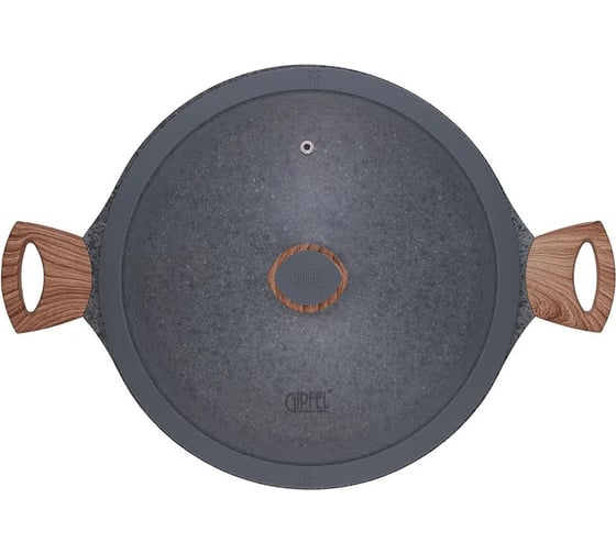Кастрюля GIPFEL OLIVER 28x12.5 см, из литого алюминия, с индукционным дном, со стеклянной крышкой, c бакелитовой ручкой, с покрытием Soft-touch, 2.0/4.7 мм 0573