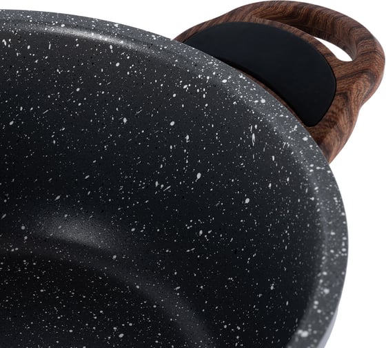 Кастрюля GIPFEL POLA 20x9.5 см/3 л, из прессованного алюминия, с индукционным дном, со стеклянной крышкой, с ручками, с покрытием Soft touch, 2.3 мм 2667