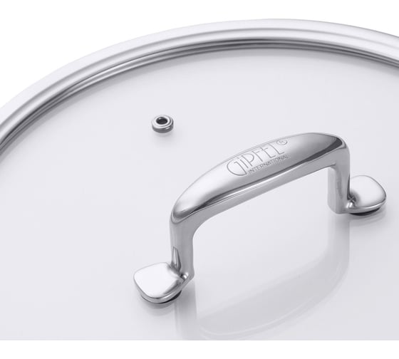 Кастрюля GIPFEL PRESTIGE 28x12 см/7.4 л, со стеклянной крышкой, с индукционным капсульным дном, нержавеющая сталь 18/10, 0.7 мм/5 мм 1237