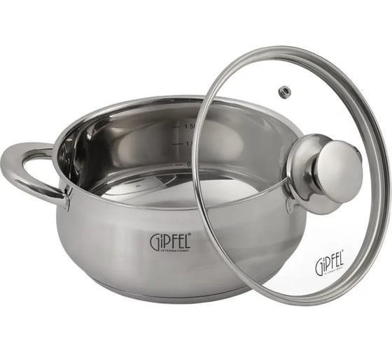 Кастрюля Gipfel из нержавеющей стали Serenade 18 см/2 л 1743