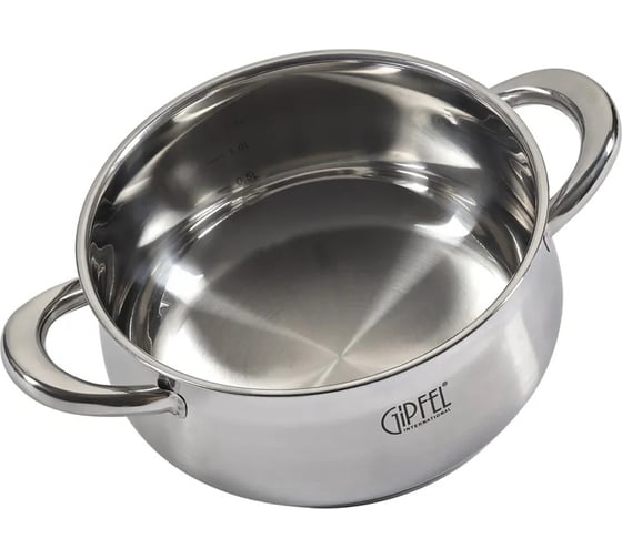 Кастрюля Gipfel из нержавеющей стали Serenade 18 см/2 л 1743