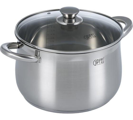 Кастрюля GIPFEL из нержавеющей стали Serenade 24 см/6,5 л 1746