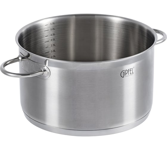 Кастрюля из нержавеющей стали Gipfel Signo 24 см/5,7 л 1363