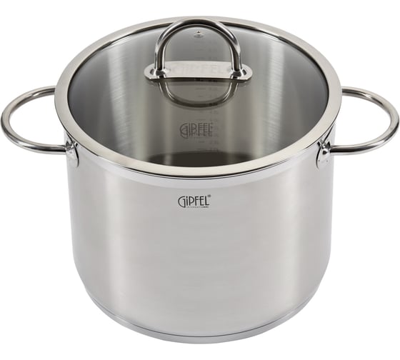 Кастрюля из нержавеющей стали Gipfel Signo 26 см/10 л 1364