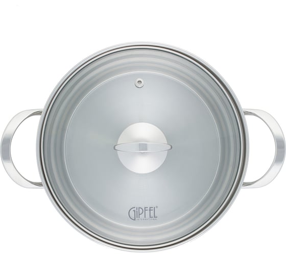 Кастрюля GIPFEL SOFIA 3.1 л, со стеклянной крышкой, с индукционным капсульным дном, нержавеющая сталь 18/10, 0.5 мм 2318