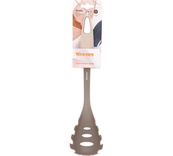 Ложка для спагетти WERNER ANZIO 31,5 см. Материал рабочей части: нейлон, материал ручки: пластик. 50006