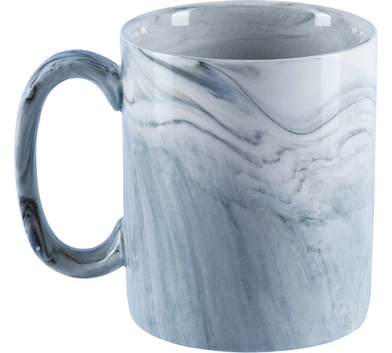 Кружка GIPFEL MARBLE 500 мл, 1 шт., серый, фарфор 51414