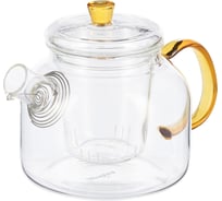 Чайник заварочный WERNER ALLEGRO 700 мл. Материал: боросиликатное стекло. Цвет: желтый. 51893