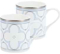 Набор кружек GIPFEL PATRICIA 320 мл, 2 шт., костяной фарфор, белый с голубым 42857