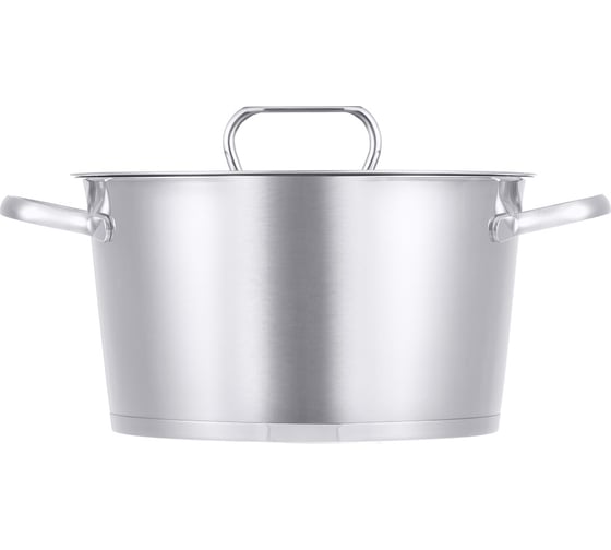 Кастрюля WERNER NICE 24x13,5см/5,4л со стеклянной крышкой, с индукционным капсульным дном. Материал: нерж. сталь 18/8. Толщина: 0,6мм 50314