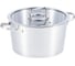 Кастрюля WERNER NICE 24x13,5см/5,4л со стеклянной крышкой, с индукционным капсульным дном. Материал: нерж. сталь 18/8. Толщина: 0,6мм 50314 1
