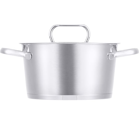 Кастрюля WERNER NICE 20x11см/3,1л со стеклянной крышкой, с индукционным капсульным дном. Материал: нерж. сталь 18/8. Толщина: 0,6мм 50313