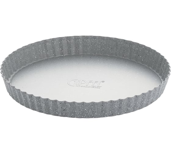 Форма для выпекания GIPFEL MARBLE круглая с рифлеными бортиками, съемным дном, с антипригарным покрытием, 24x3 см. Толщина 0,7 мм 51157