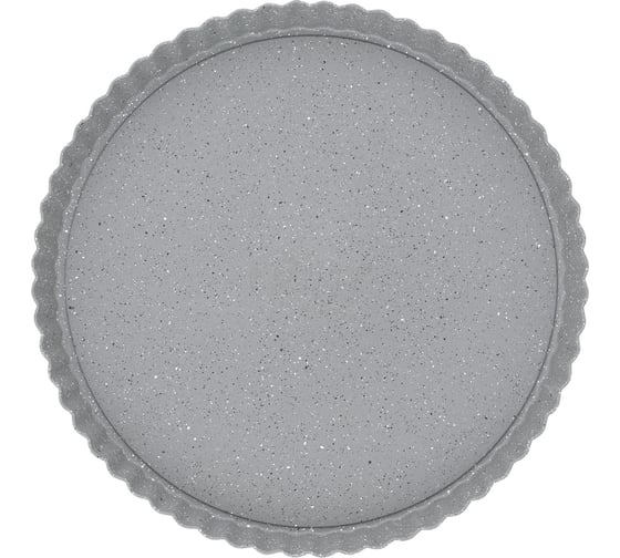 Форма для выпекания GIPFEL MARBLE круглая с рифлеными бортиками, съемным дном, с антипригарным покрытием, 24x3 см. Толщина 0,7 мм 51157
