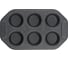 Форма для выпекания маффинов GIPFEL MARBLE BLACK 6,5x3 см для 6 шт. c антипригарным покрытием. Материал: углеродистая сталь. 50971 4
