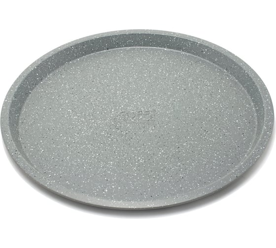 Форма для выпечки GIPFEL MARBLE 34x34x1,8 см круглая с антипригарным мраморным покрытием. Материал: углеродистая сталь 1878
