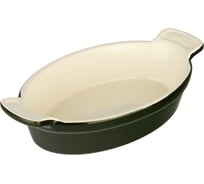 Форма для запекания GIPFEL MAJOLICA овальная 20,5x11x5см. Цвет: темно-зеленый. Материал: жаропрочная керамика 3907