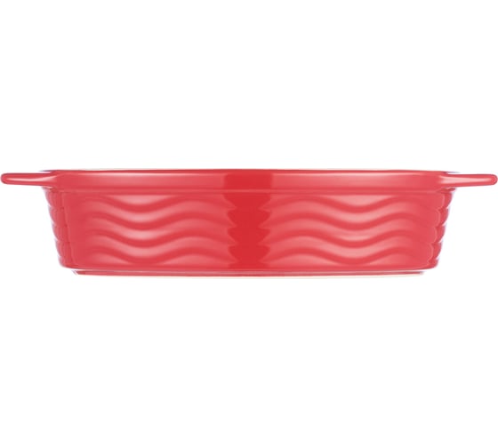 Форма для запекания GIPFEL ROSSO овальная 30x17x6,5см/1400мл. Цвет: красный. Материал: жаропрочная керамика 51072