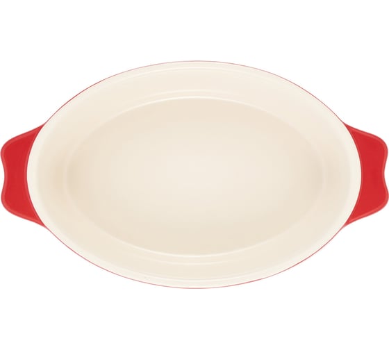 Форма для запекания GIPFEL ROSSO овальная 30x17x6,5см/1400мл. Цвет: красный. Материал: жаропрочная керамика 51072