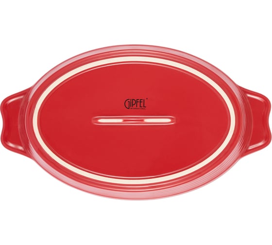 Форма для запекания GIPFEL ROSSO овальная 30x17x6,5см/1400мл. Цвет: красный. Материал: жаропрочная керамика 51072