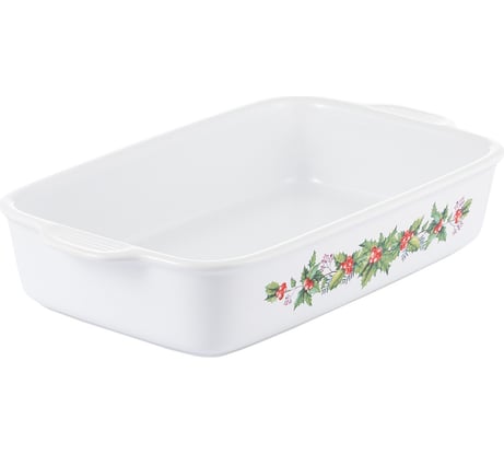 Форма для запекания прямоугольная GIPFEL CHRISTMAS 39x22x7см. Материал: жаропрочная керамика. 52044