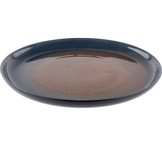Сервировочная тарелка GIPFEL VORTEX 21 см, стекло, сине-зеленый 43214