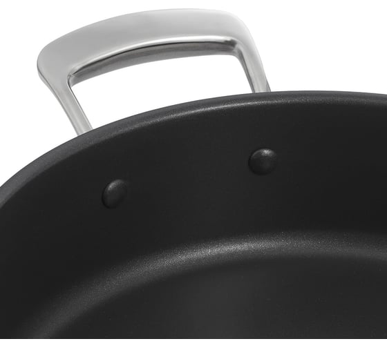 Сотейник GIPFEL PRESTIGE 24x6.5 см/2.9 л, со стеклянной крышкой, с индукционным капсульным дном и антипригарным покрытием Whitford Excalibur, нержавеющая сталь 18/10, 0.7 мм 52007