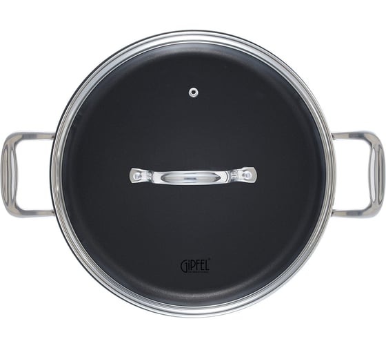 Сотейник GIPFEL GALA 28x7 см/4 л, с антипригарным покрытием Excalibur, со стеклянной крышкой, с индукционным капсульным дном, нержавеющая сталь 18/10, 0.7 мм/4 мм 1279